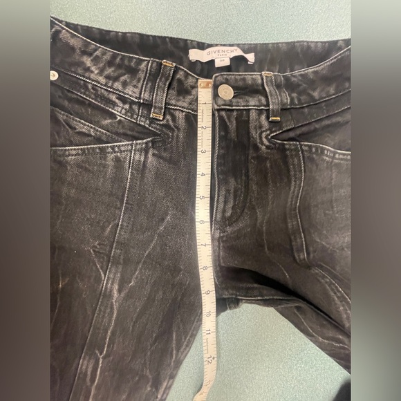 Givenchy Paris Marble Denim Slim Fit Cropped Jeans Women’s 38 US6 - Picture 13 of 15